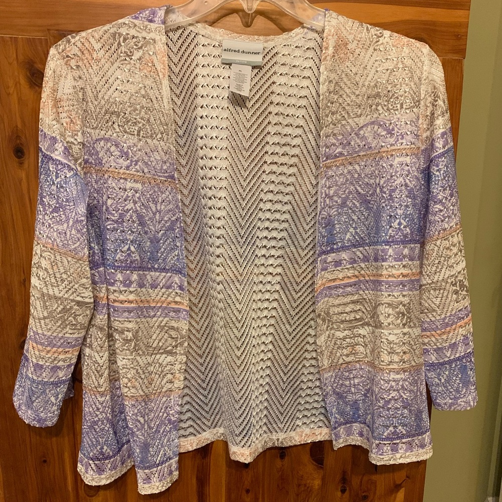 Alfred Dunner Petite Open Front Cardigan